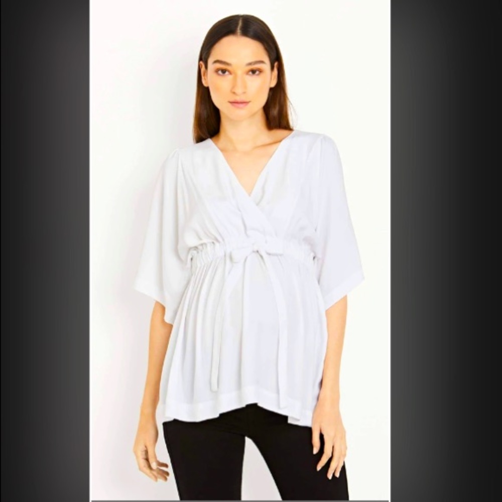 KIMONO SLEEVE MATERNITY SHIRT by A Pea In The Pod